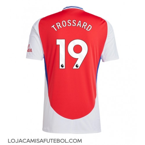 Camisa de Futebol Arsenal Leandro Trossard #19 Equipamento Principal 2024-25 Manga Curta